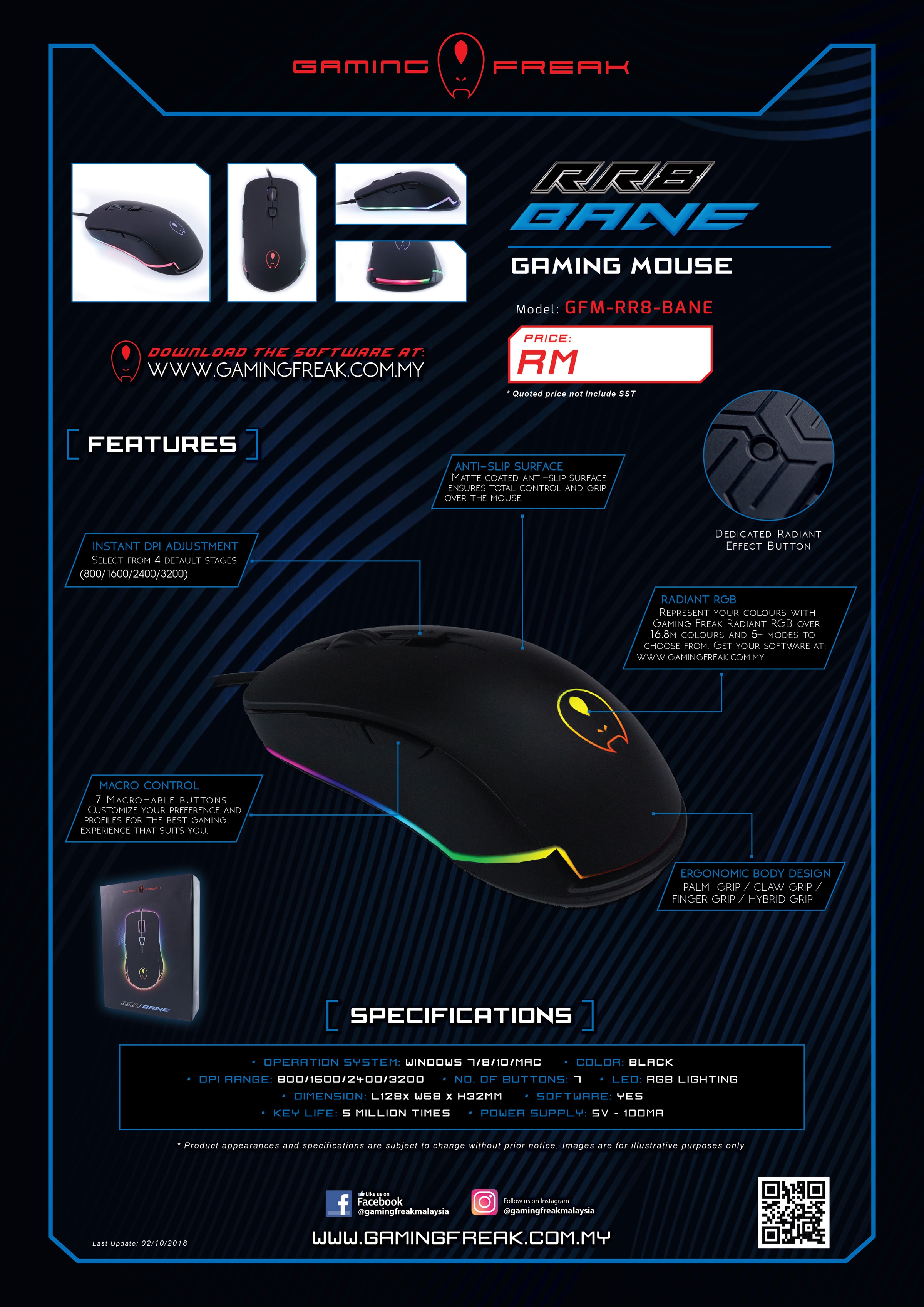 Gaming Freak RR8 BANE Gaming Mouse